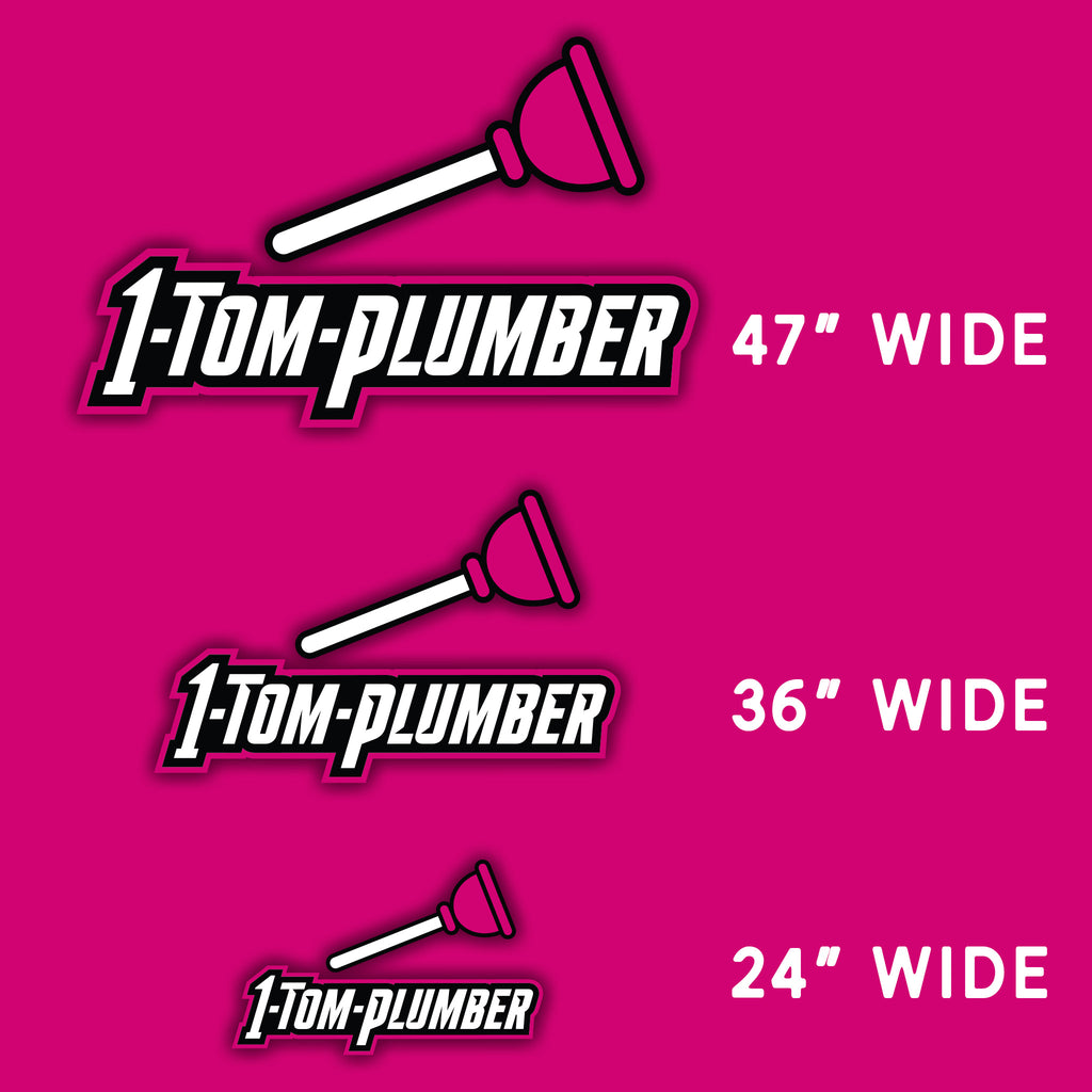 1-Tom-Plumber Single Tier Acrylic Logo