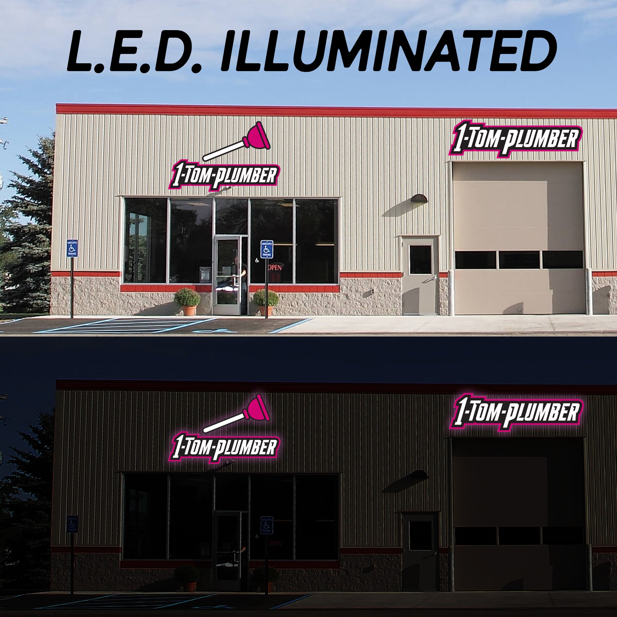 Light Up Building Signs