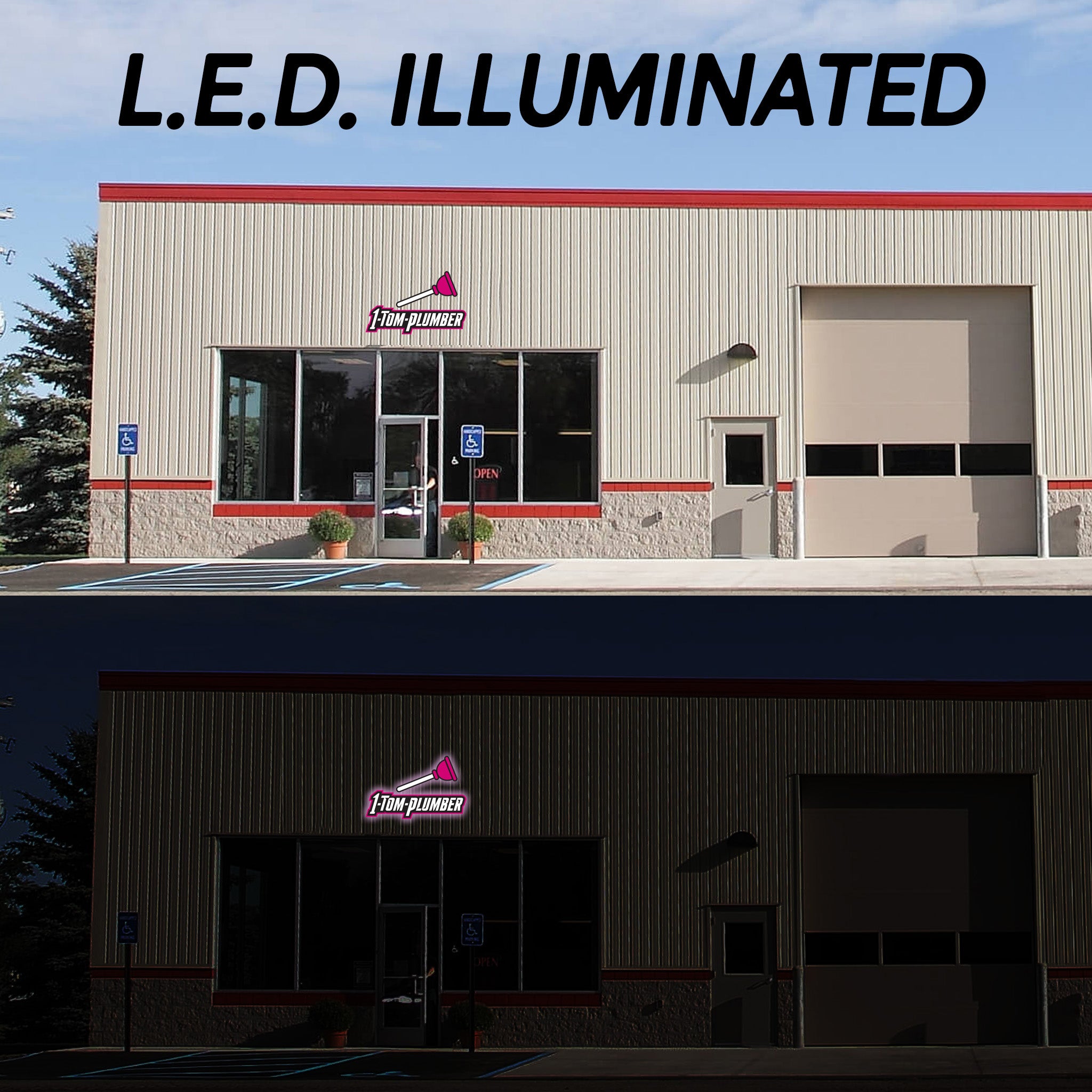 Light Up Building Signs