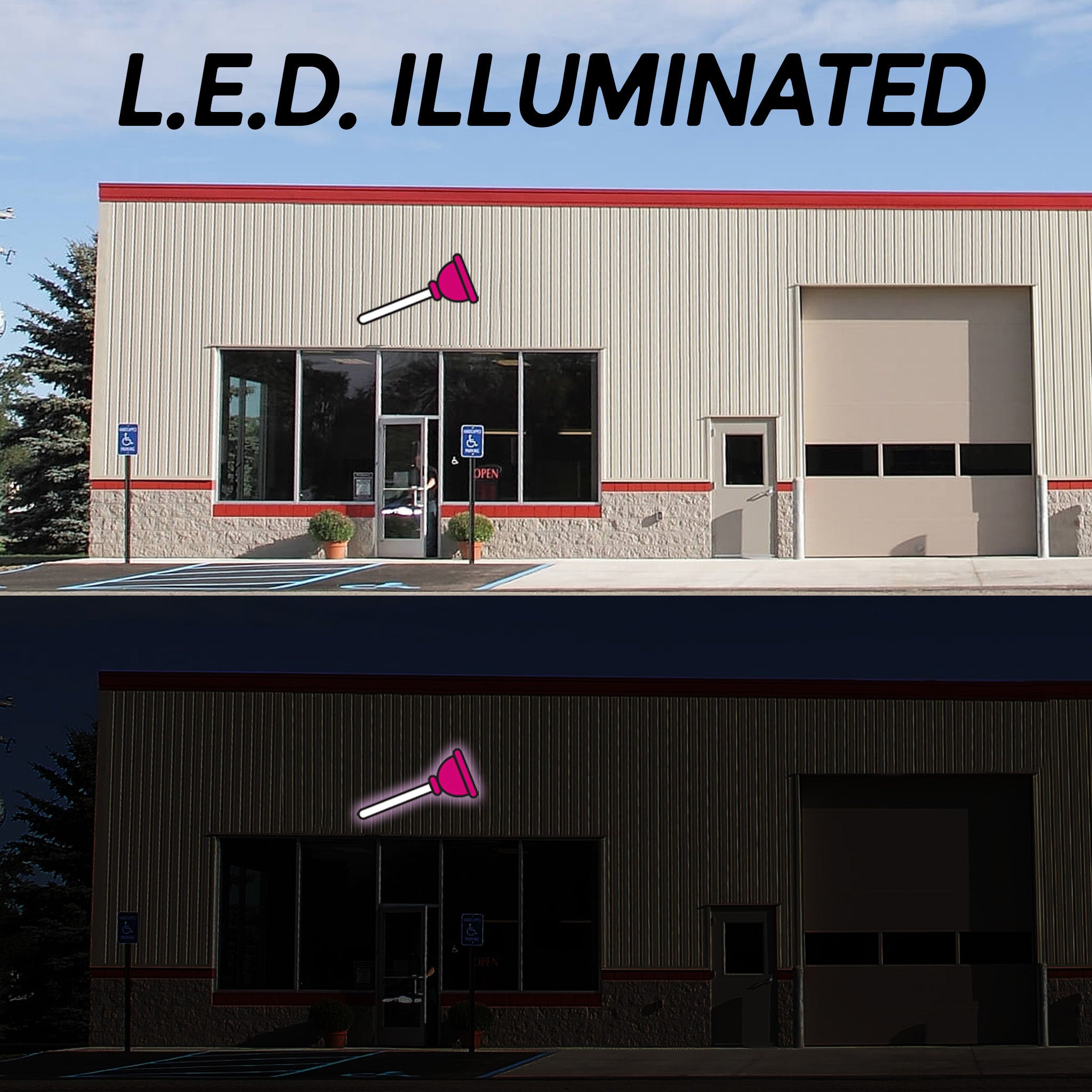 Light Up Building Signs