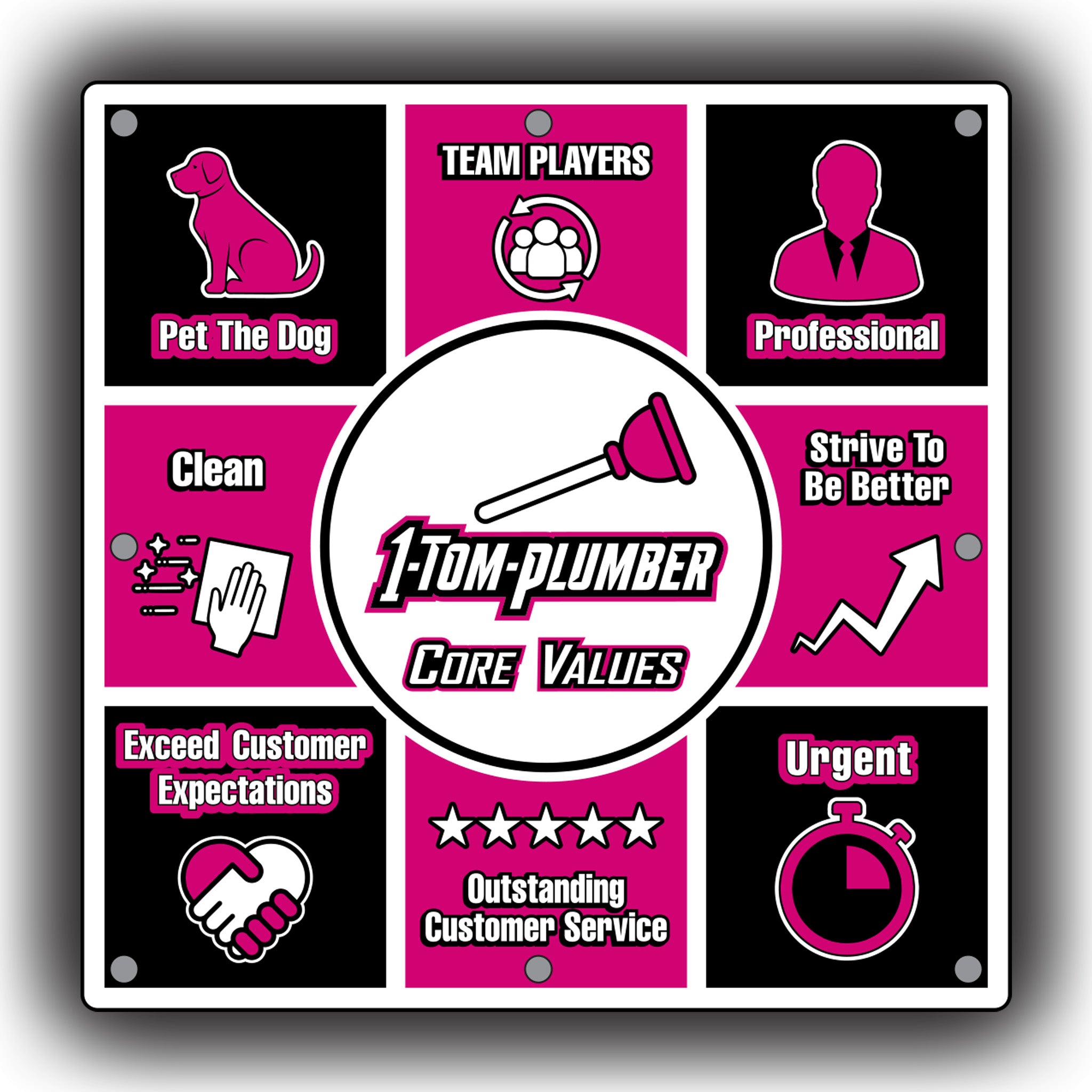 Core Values Acrylic Poster