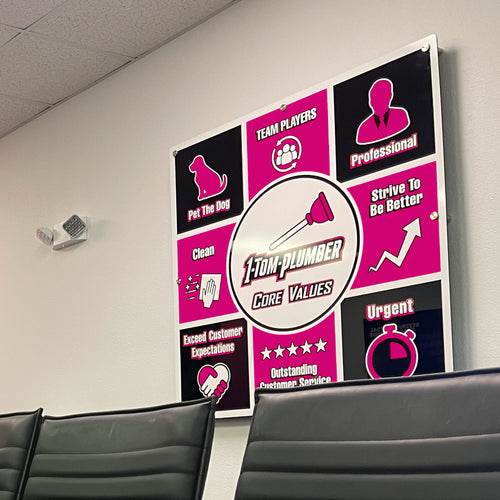 Core Values Acrylic Poster