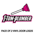 Vinyl Door Logos - Pack of 2