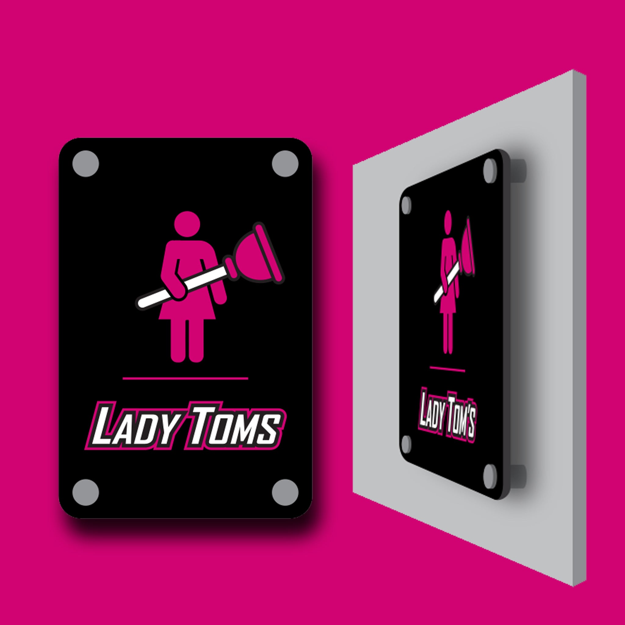 Acrylic Restroom Plaques