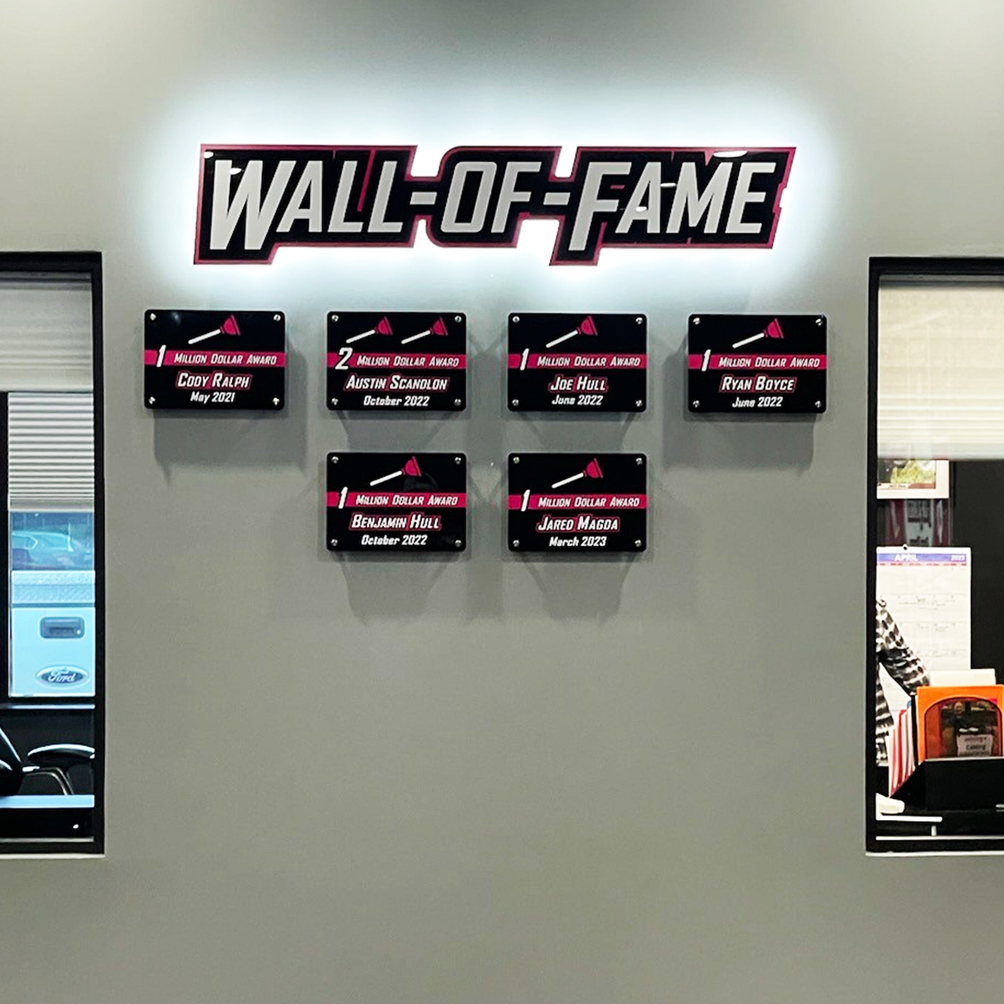 Sales Wall Acrylic Plaques