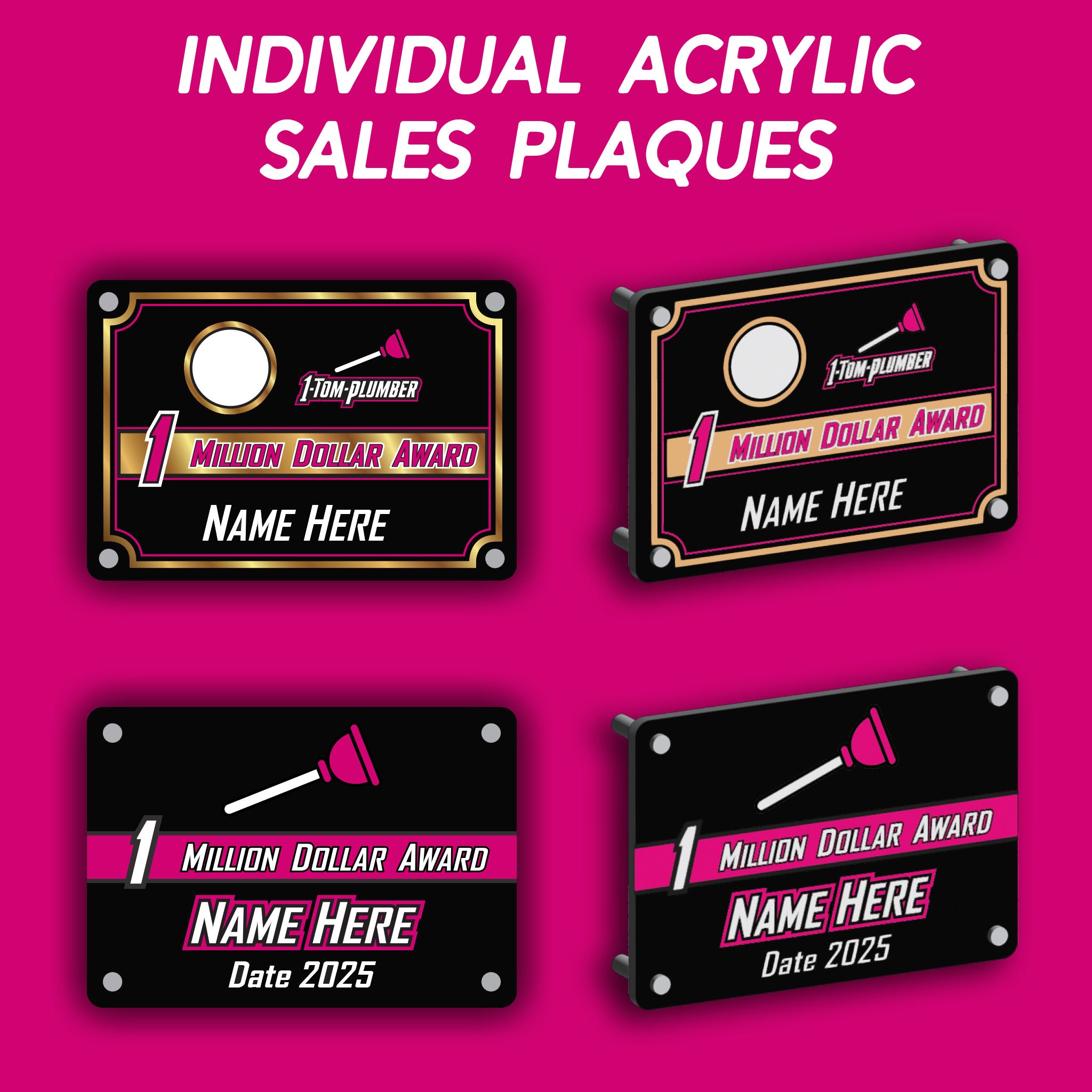 Sales Wall Acrylic Plaques