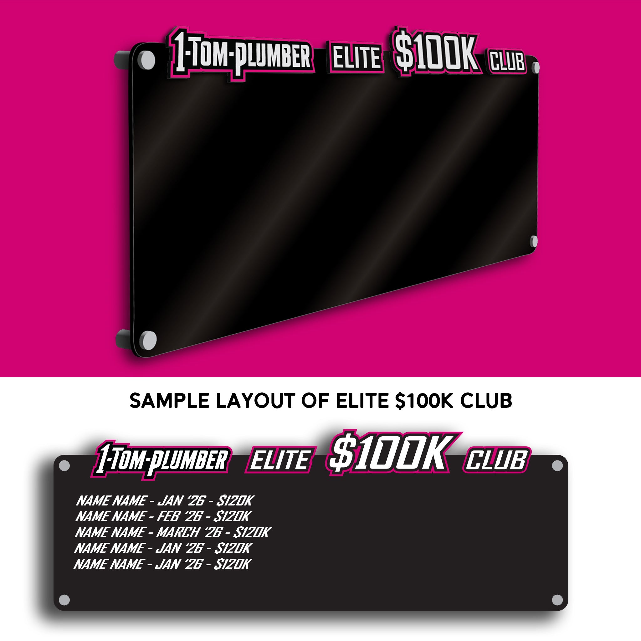 Sales Wall Acrylic Plaques