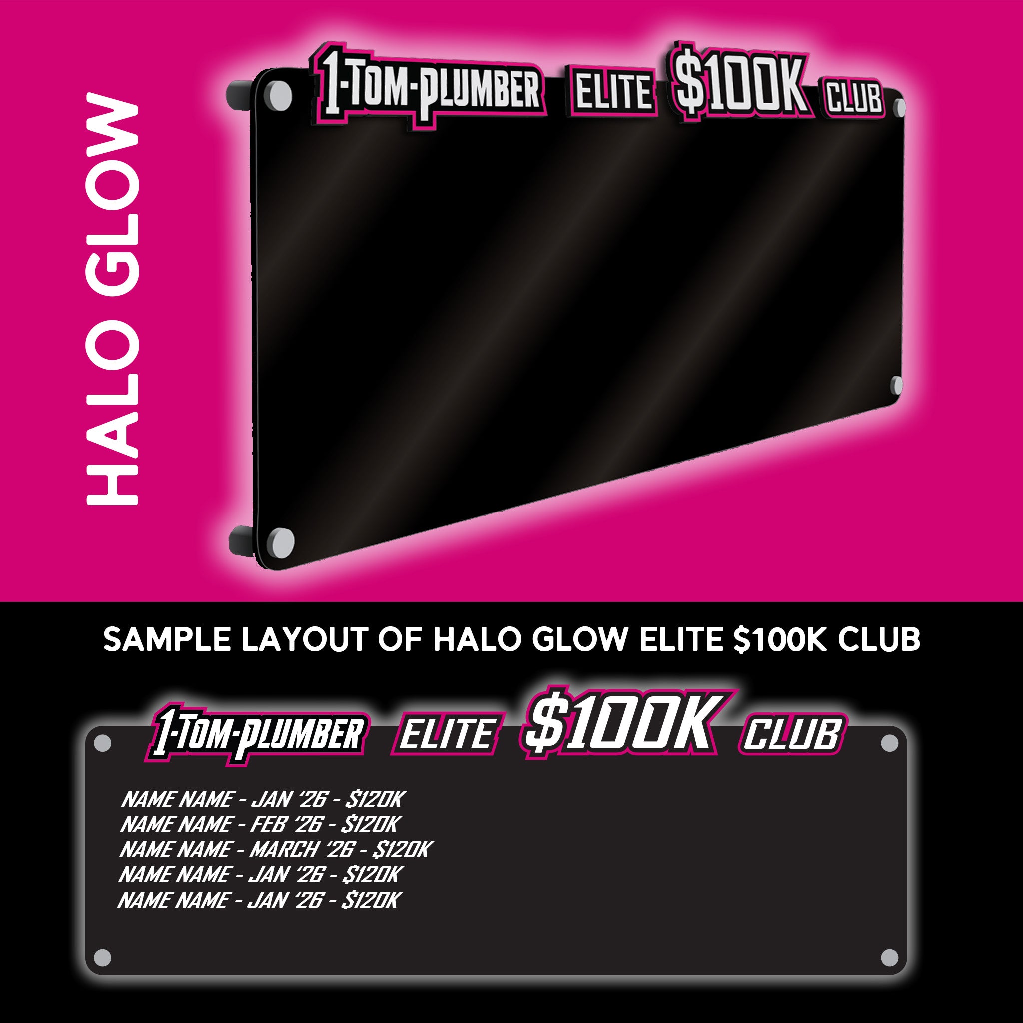 Sales Wall Acrylic Plaques