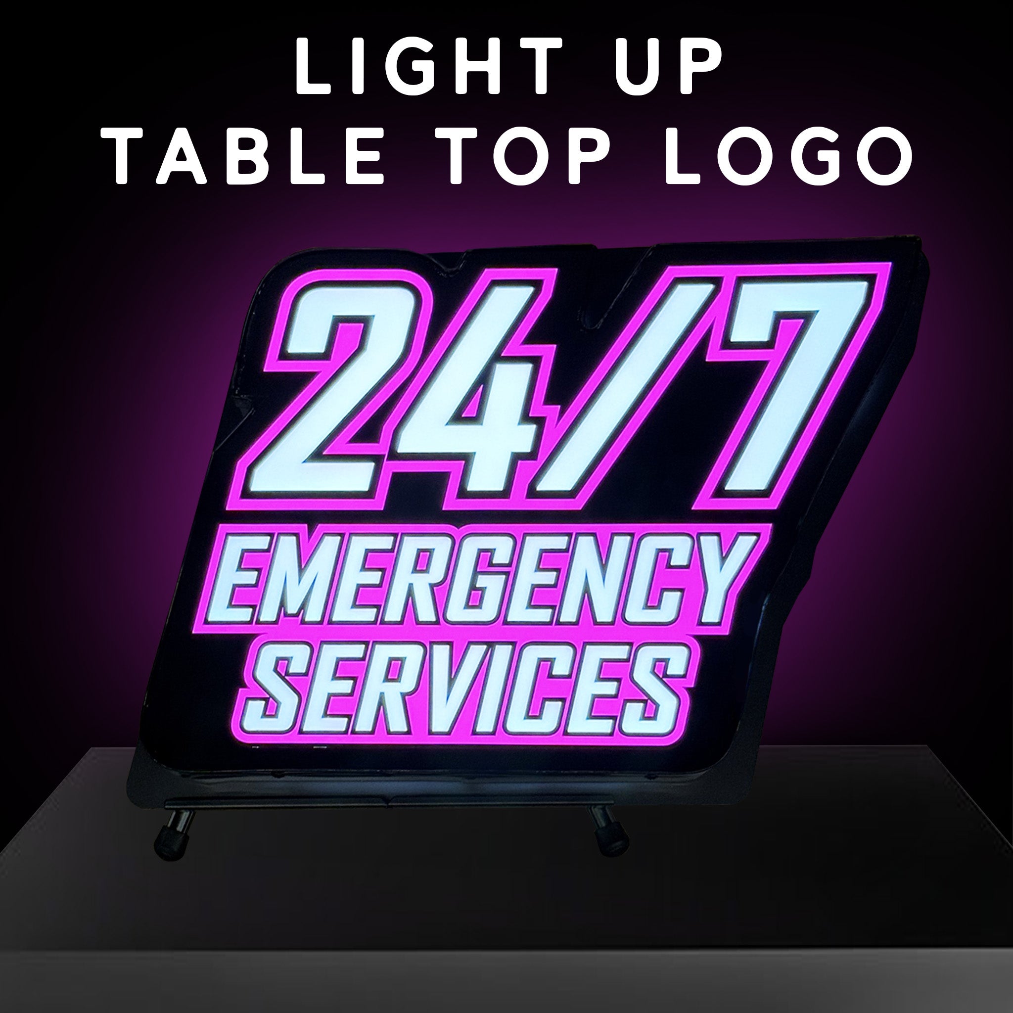 Light-Up Table-Top Logos