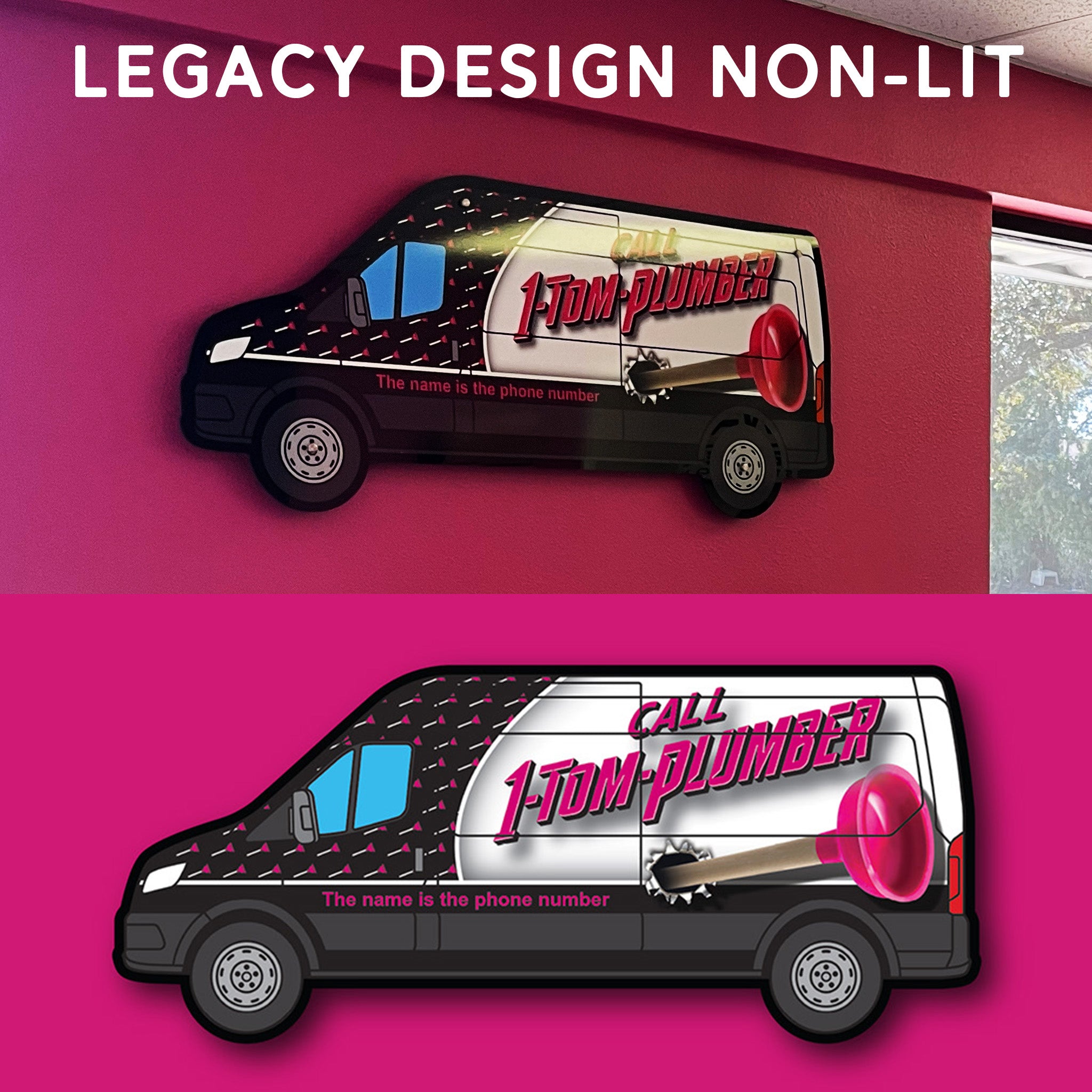 1-Tom-Plumber Acrylic Van Poster