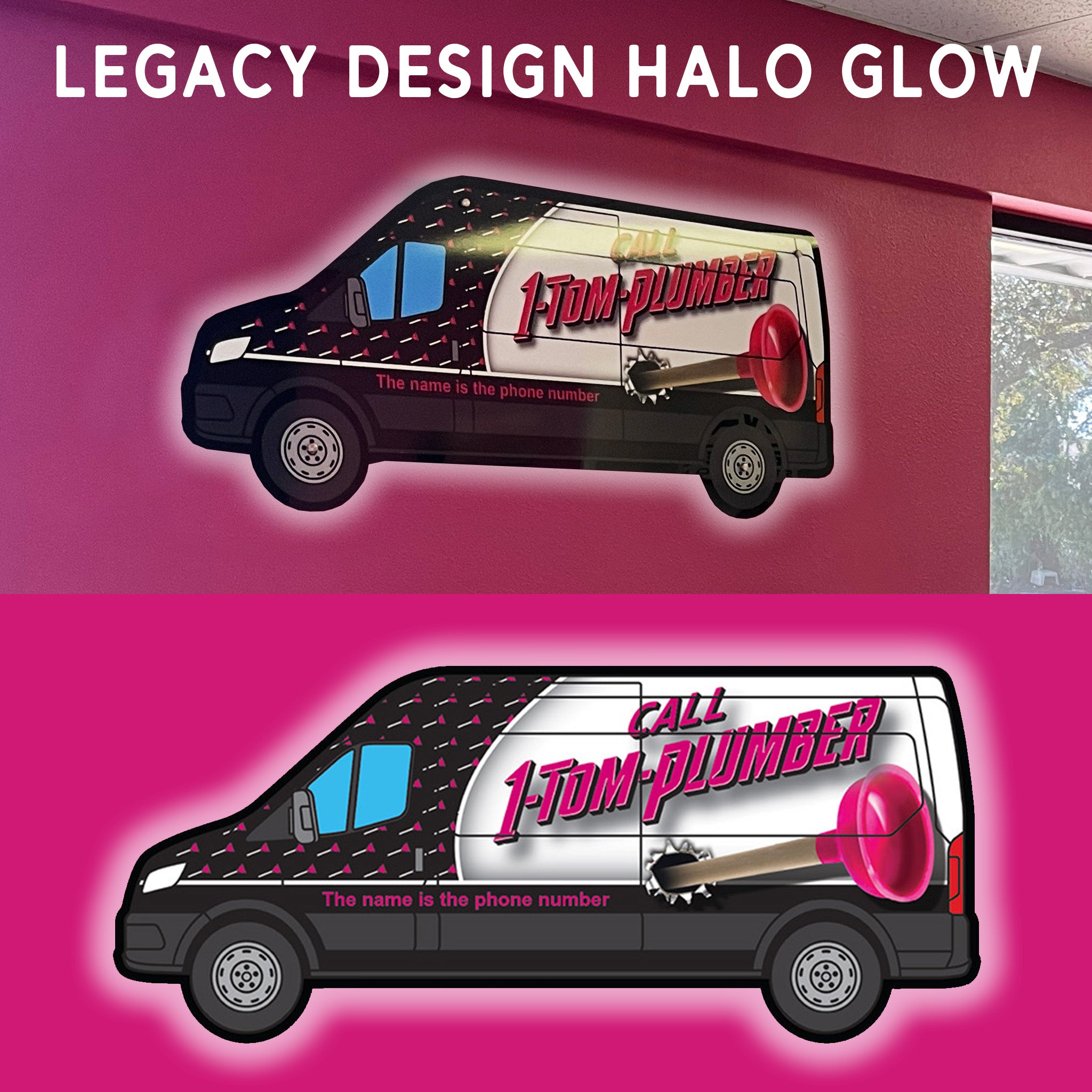 1-Tom-Plumber Acrylic Van Poster