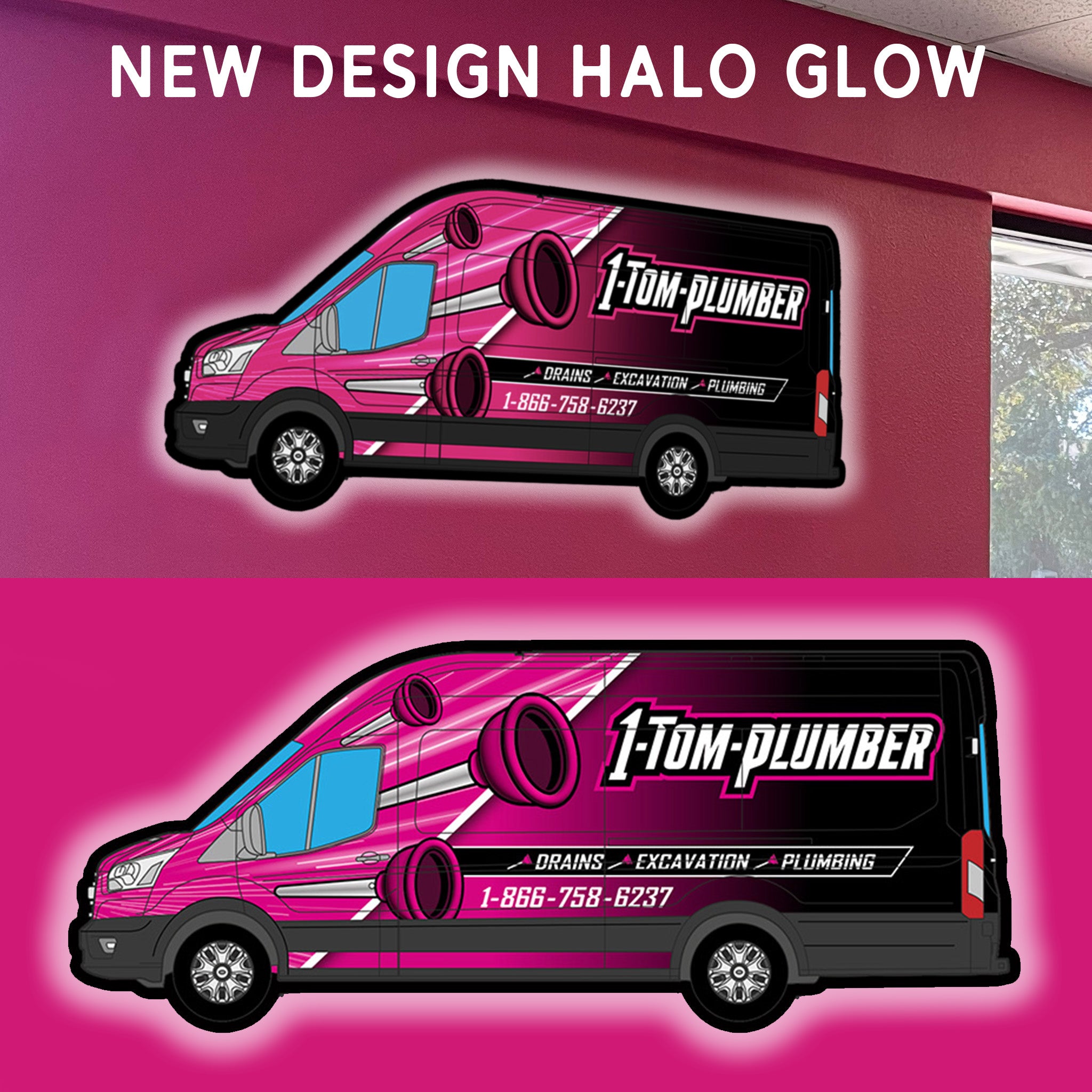 1-Tom-Plumber Acrylic Van Poster