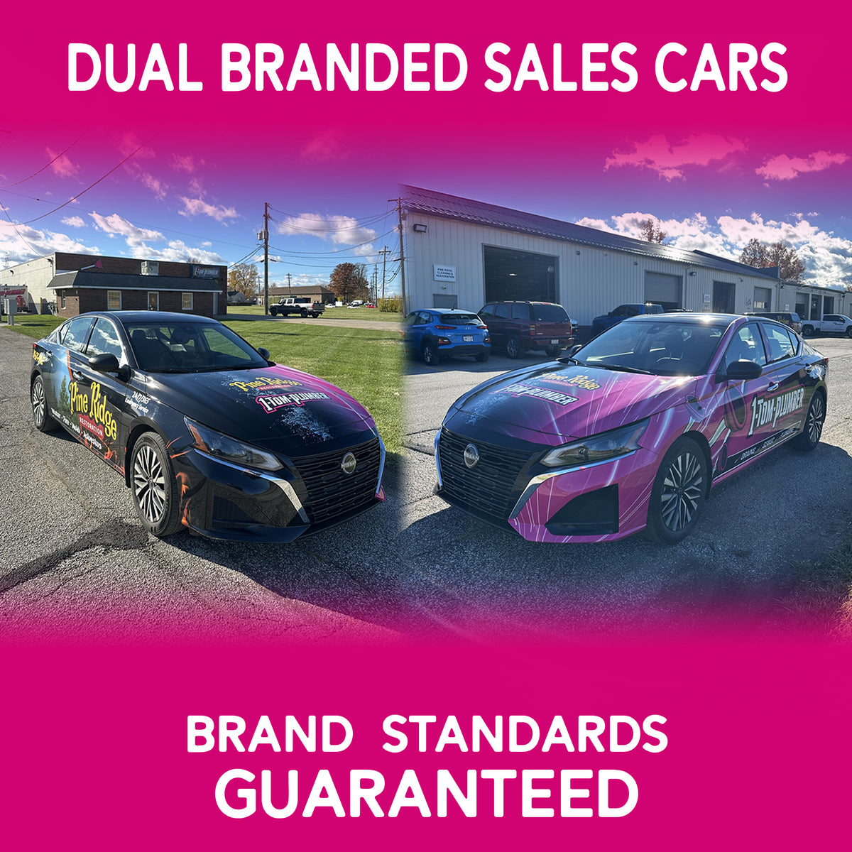 Custom Sales Wraps Dual Branded Sales Car Wrap Kit – My Sign Pro